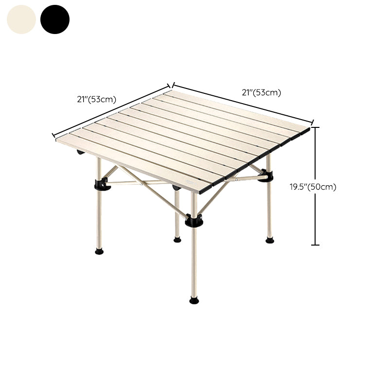 Metal Foldable Camping Table Set Modern 1/7 Pieces Dining Table Set for Outside