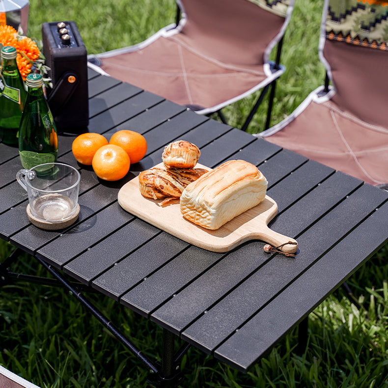 Modern Foldable Camping Table Set 1/7 Pieces Metal Dining Table Set for Outside