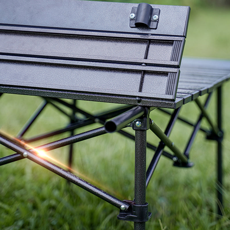 Modern Foldable Camping Table Set 1/7 Pieces Metal Dining Table Set for Outside