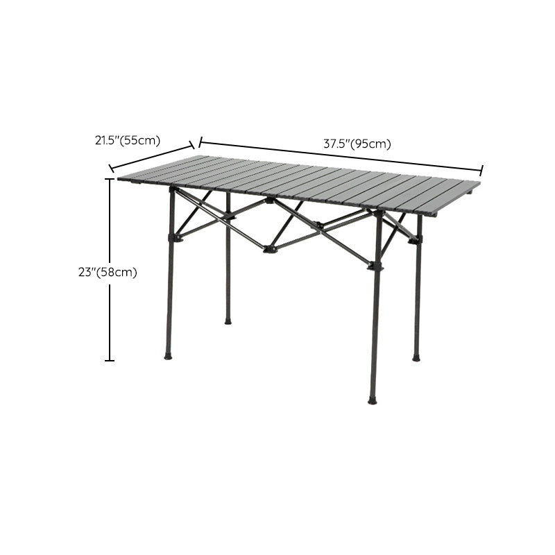 Modern Foldable Camping Table Set 1/7 Pieces Metal Dining Table Set for Outside