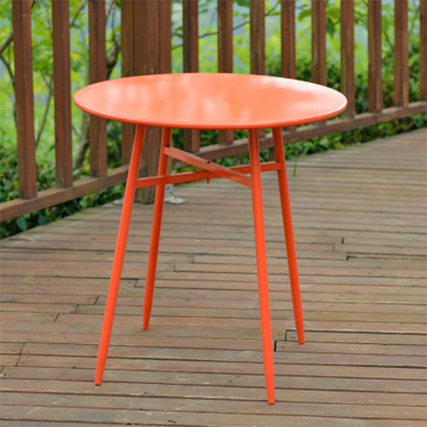 Modern Round Dining Set 1/3/4/5 Pieces Metal Dining Table Set for Outdoor