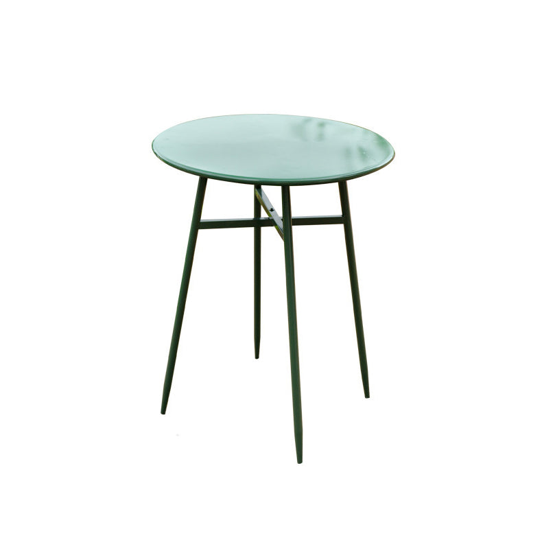 Modern Round Dining Set 1/3/4/5 Pieces Metal Dining Table Set for Outdoor