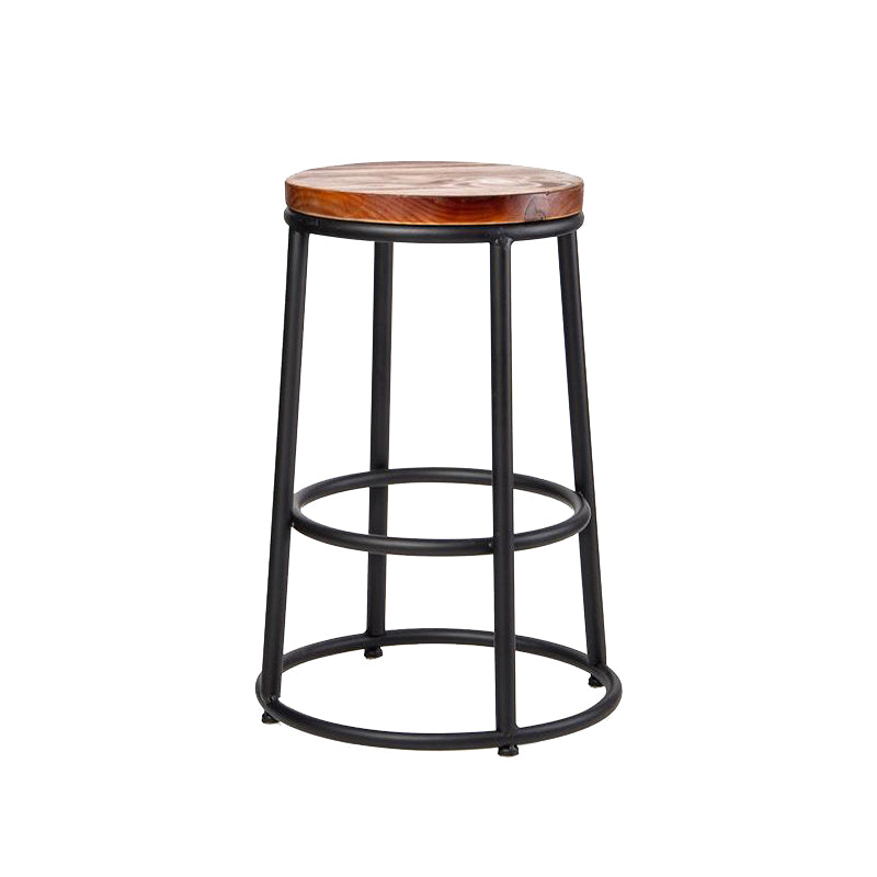Contemporary Wood Counter Stools Metal Bar Stools for Home Use
