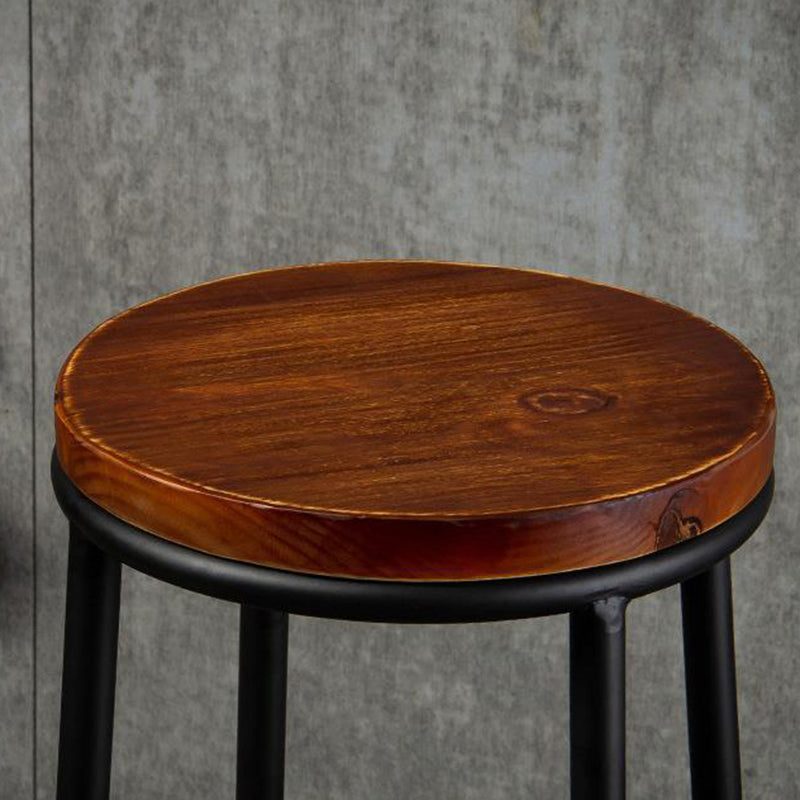 Contemporary Wood Counter Stools Metal Bar Stools for Home Use