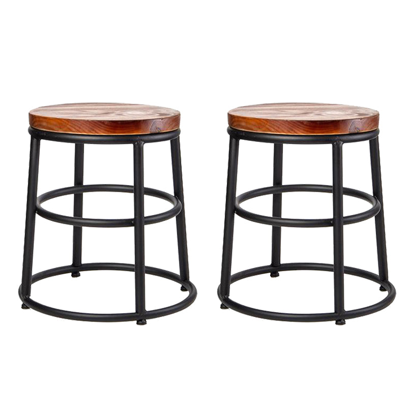 Contemporary Wood Counter Stools Metal Bar Stools for Home Use