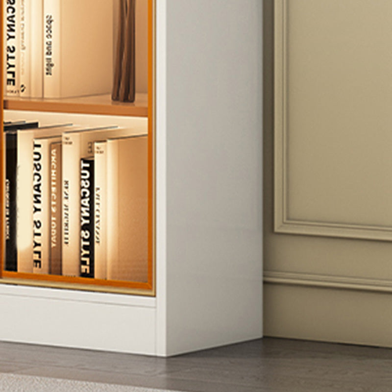 White/ Black Wooden Display Stand Modern Display Cabinet with Glass Doors