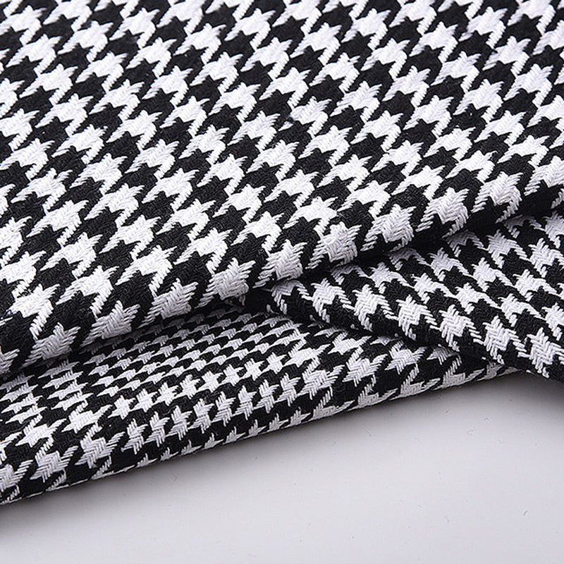 Patchwork Rocking Chair Fabric Upholstered Contemporary Rocking Chair with Ottoman