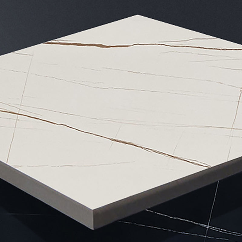 White Sintered Stone Bar Table Modern Dining Table for Kitchen Living Room Coffee Room