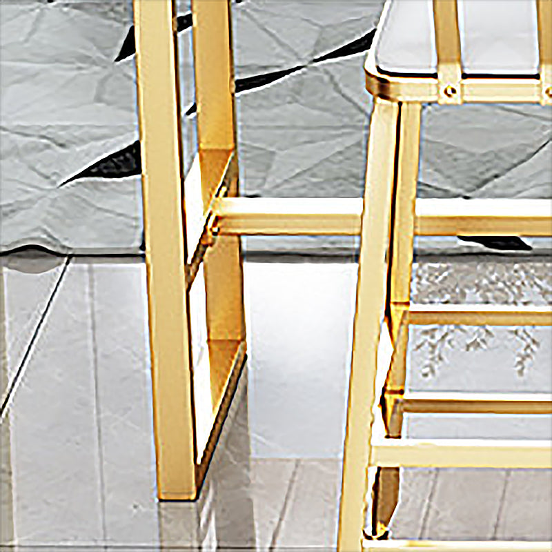 Glam Pub Table Faux Marble Bar Height Rectangle Bar Table for Indoor