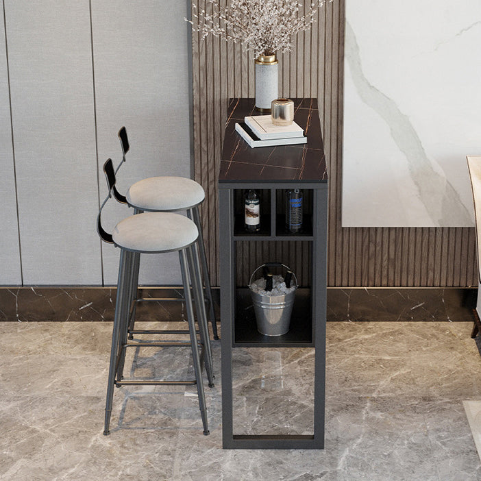 Contemporary Bar Table Bar Height Rectangle Pub Table for Home