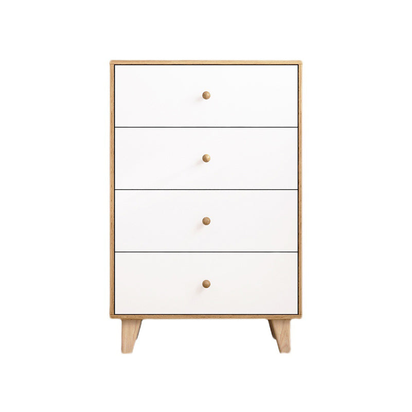 Contemporary Engineered Wood Bedroom Storage Chest Vertical Chest with Drawers