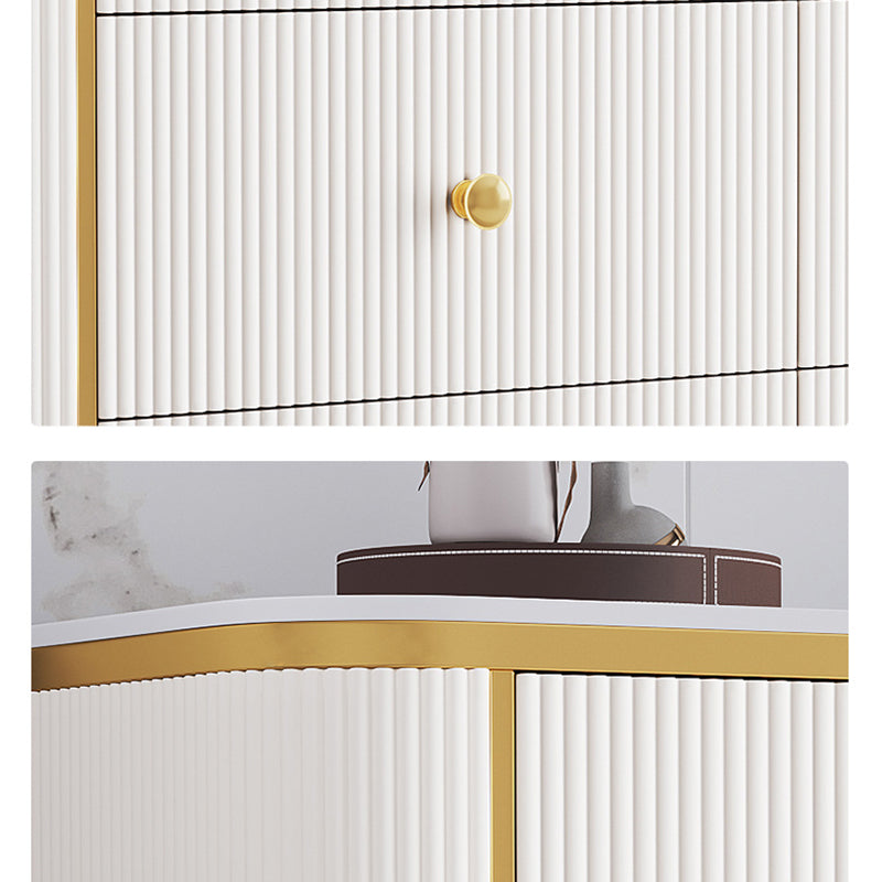 Bedroom Glam Storage Chest Stone 15" Wide Chest with Drawers