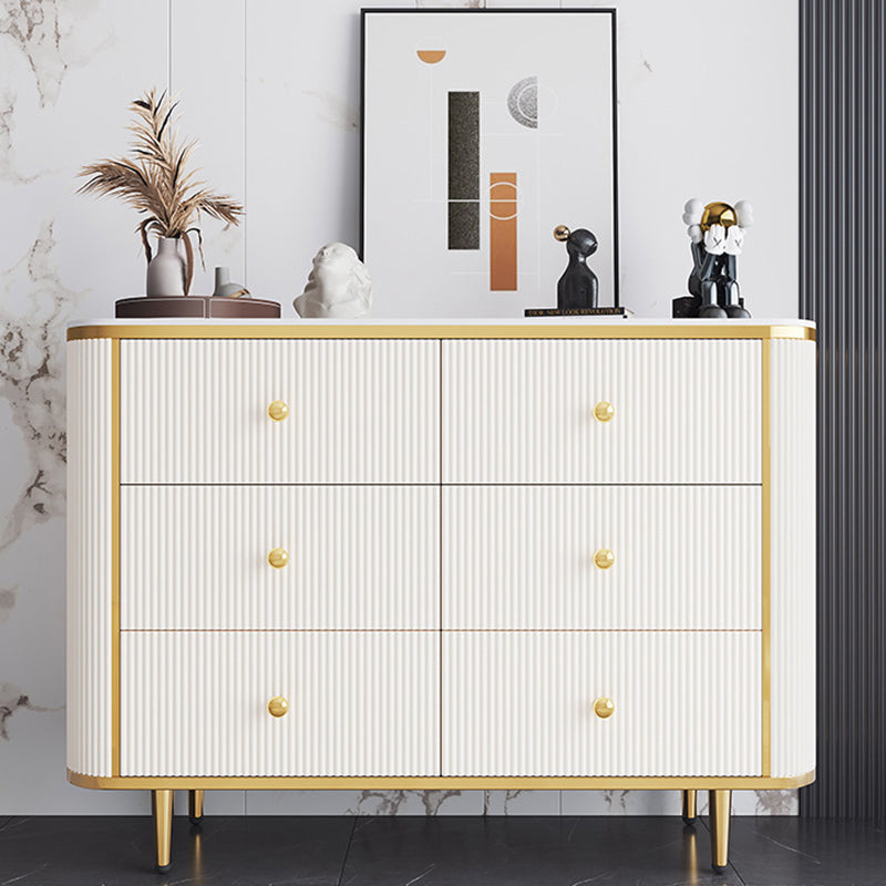 Bedroom Glam Storage Chest Stone 15" Wide Chest with Drawers