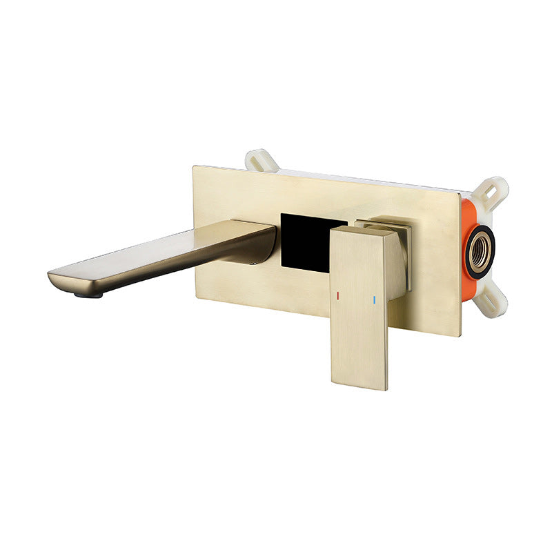 Modern Wall Mounted Faucets Digital Display Screen Led Wall Mounted Bathroom Faucet