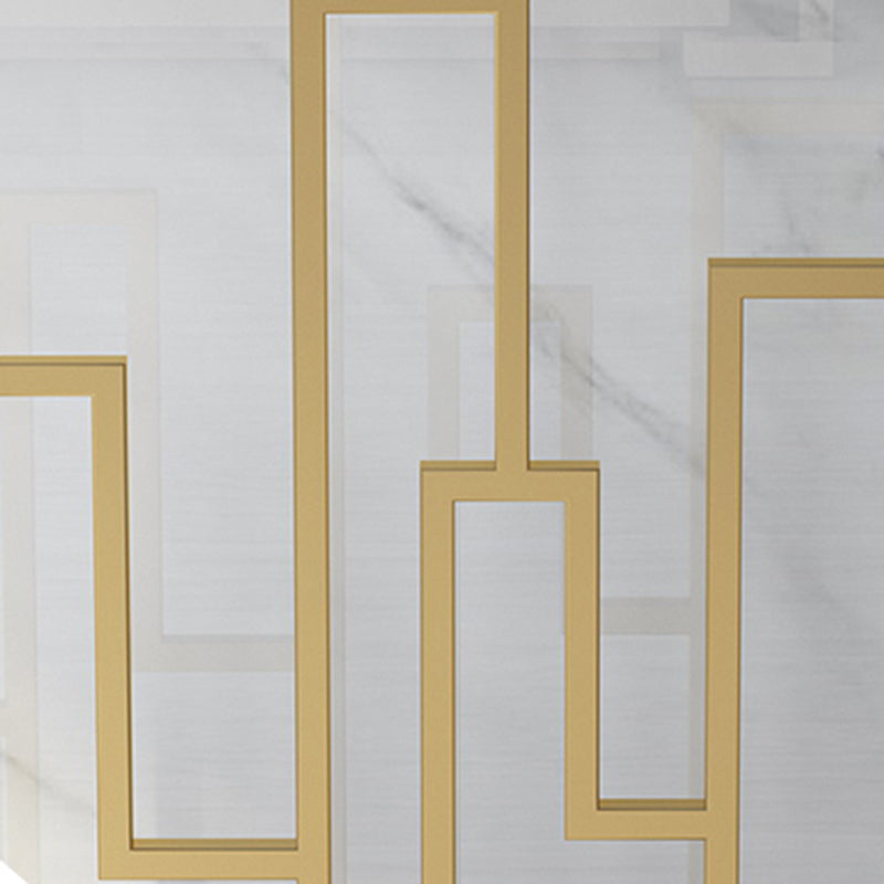 11.81" W Contemporary Console Accent Table Antique Finish Sofa Console Table in Marble