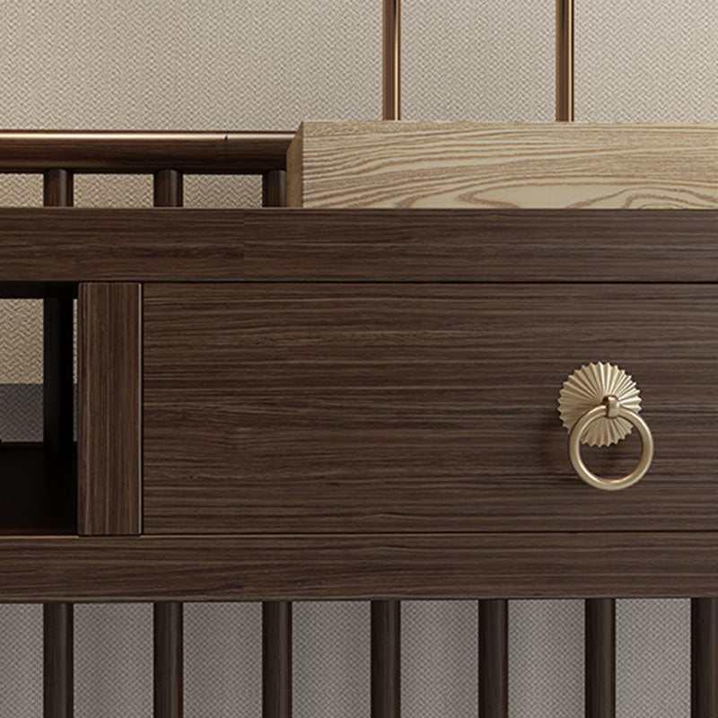 Solid Wood Console Table 1 Shelf Rectangle Accent Table for Hall