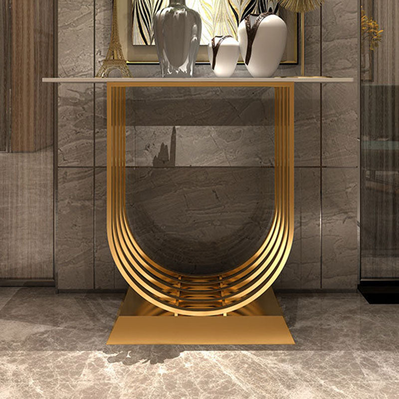 11.81" W Contemporary Console Accent Table Antique Finish Sofa Console Table