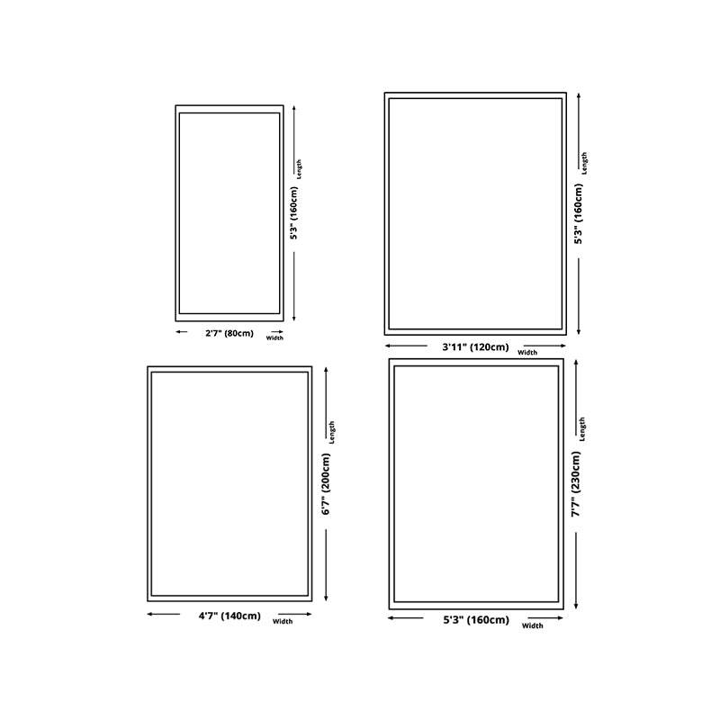 Nordic Plants Carpet Polyester Green Carpet Washable Carpet for Home Decor