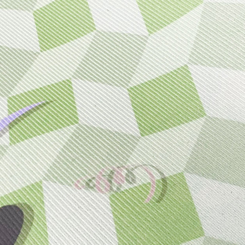 Contemporary Green Carpet Polyester Pattern Carpet Stain Resistant Carpet for Home Decor