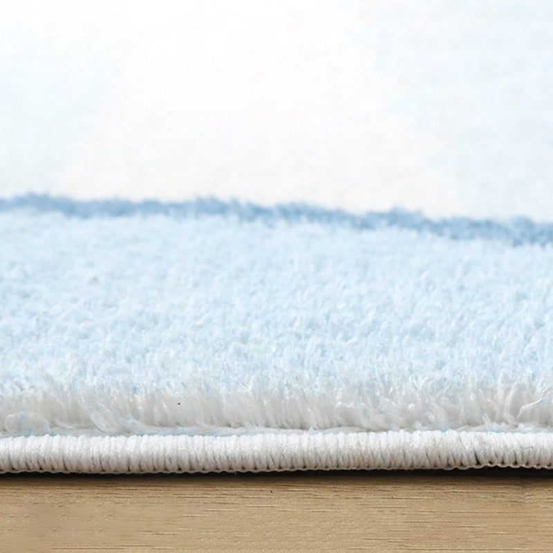 Green Modern Carpet Polyester Graphic Area Carpet Washable Carpet for Home Decor