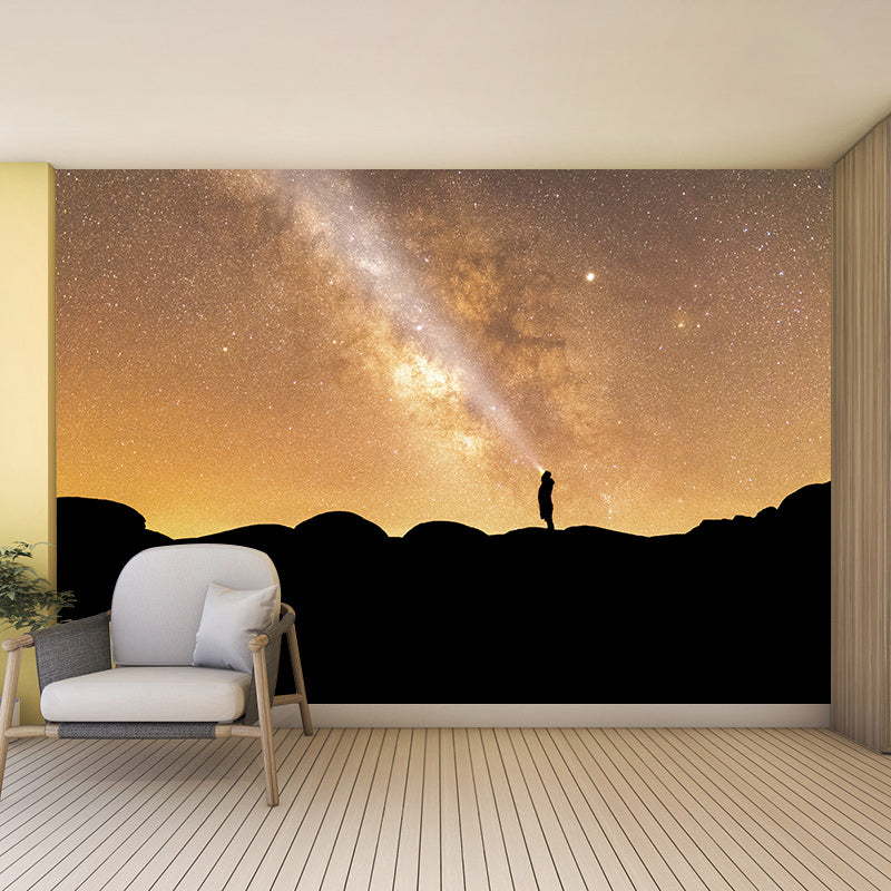 Washable Photography Mural Wallpaper Starry Sky Indoor Wall Mural