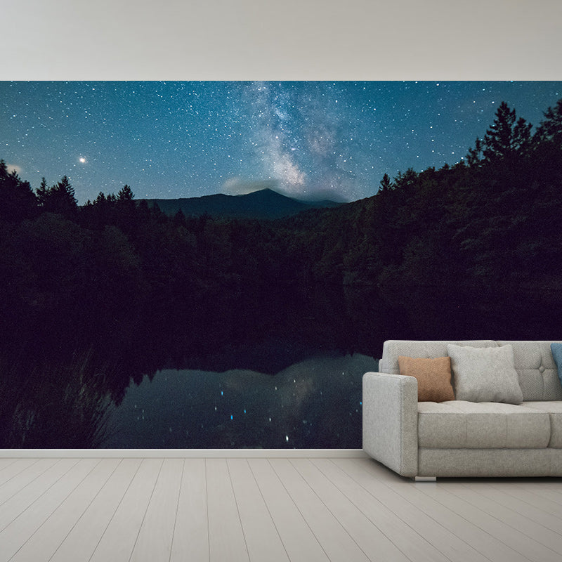 Washable Photography Mural Wallpaper Starry Sky Indoor Wall Mural