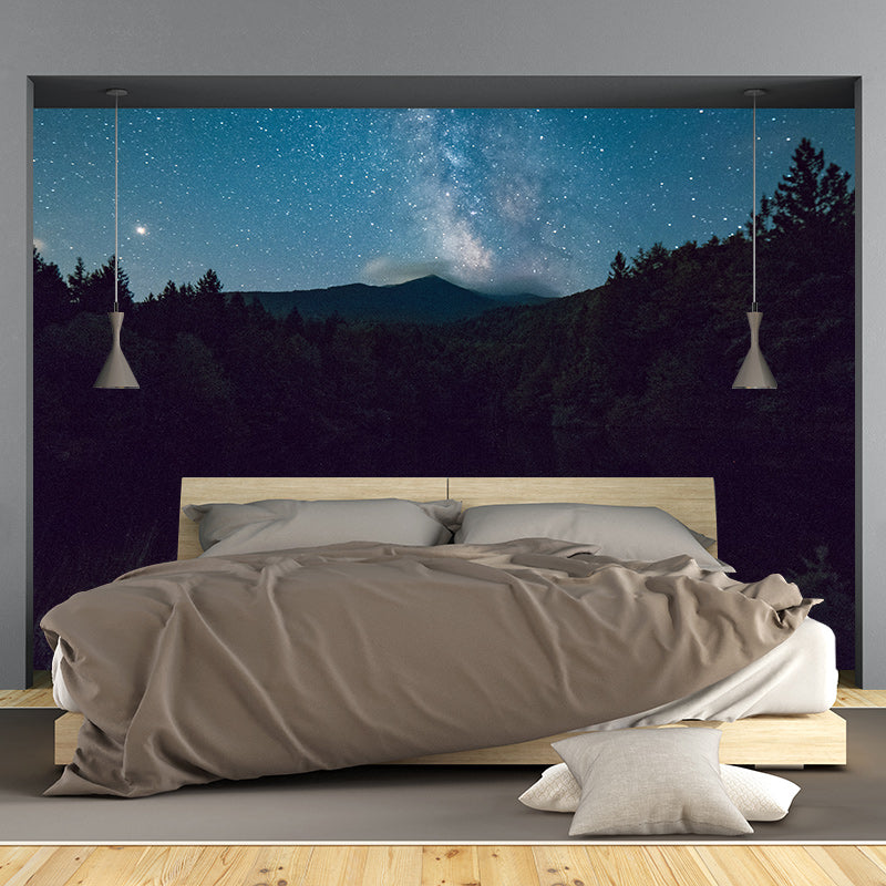Washable Photography Mural Wallpaper Starry Sky Indoor Wall Mural