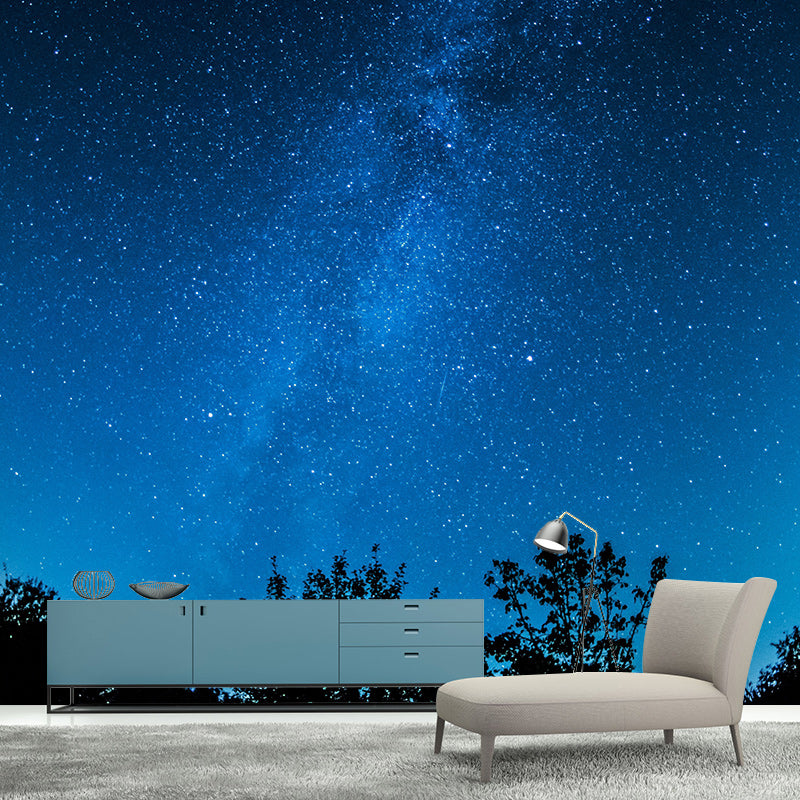 Washable Photography Mural Wallpaper Starry Sky Indoor Wall Mural