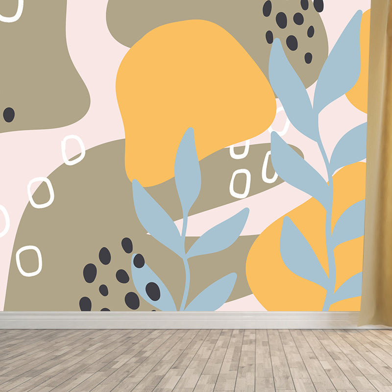 Abstract Illustration Wallpaper Environment Friendly Mildew Resistant Indoor Wall Mural