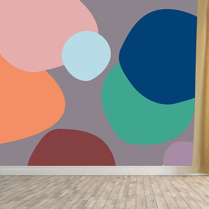 Modern Illustration Mural Wallpaper Abstract Geometry Sitting Room Wall Mural