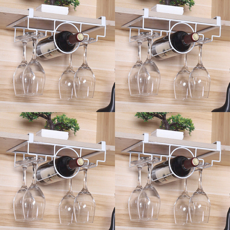 Industrial Hanging Wine Holder Metal Wine Glass Stemware Rack Holder
