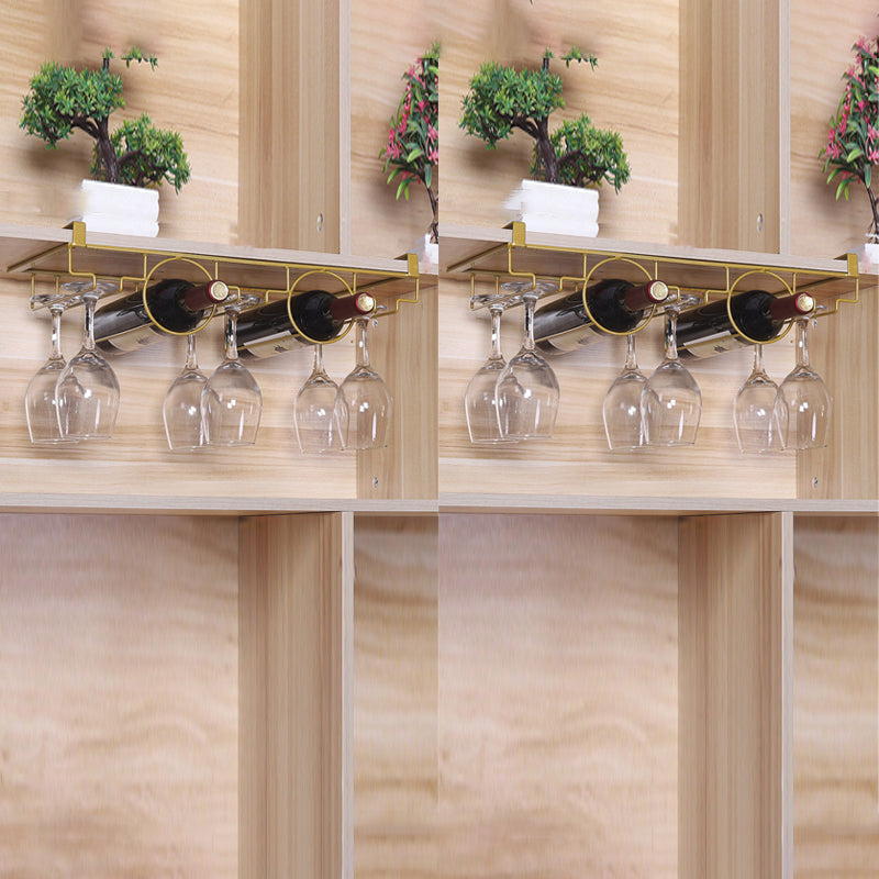 Industrial Hanging Wine Holder Metal Wine Glass Stemware Rack Holder