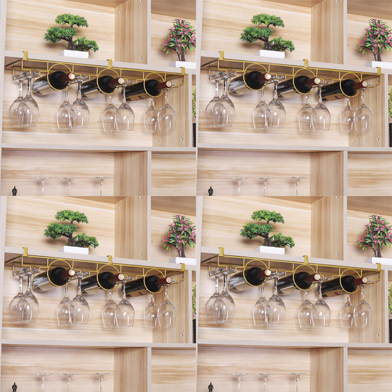 Industrial Hanging Wine Holder Metal Wine Glass Stemware Rack Holder