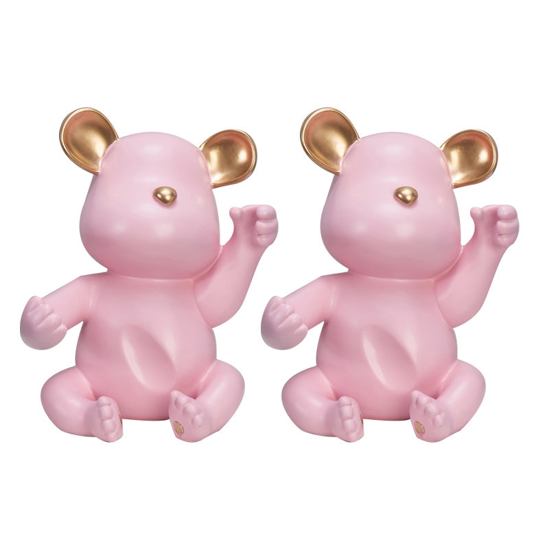 Glam Tabletop Bottle Holder Resin Wine Bottle Rack for Parlor