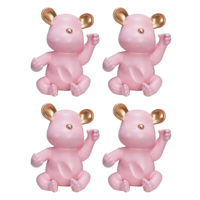 Glam Tabletop Bottle Holder Resin Wine Bottle Rack for Parlor