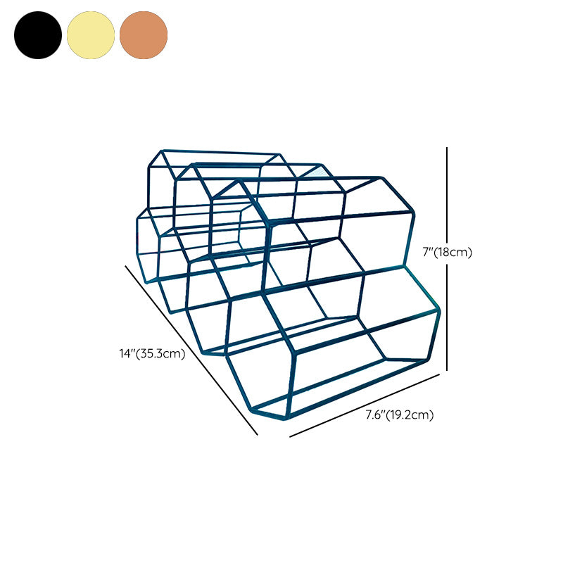 Tabletop or Countertop Free-Stand Bottle Wine Rack Modern Metal Wine Bottle Holder