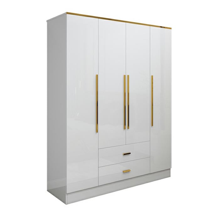 Wardrobe European Modern Simple Net Red Light Luxury Small Family Bedroom