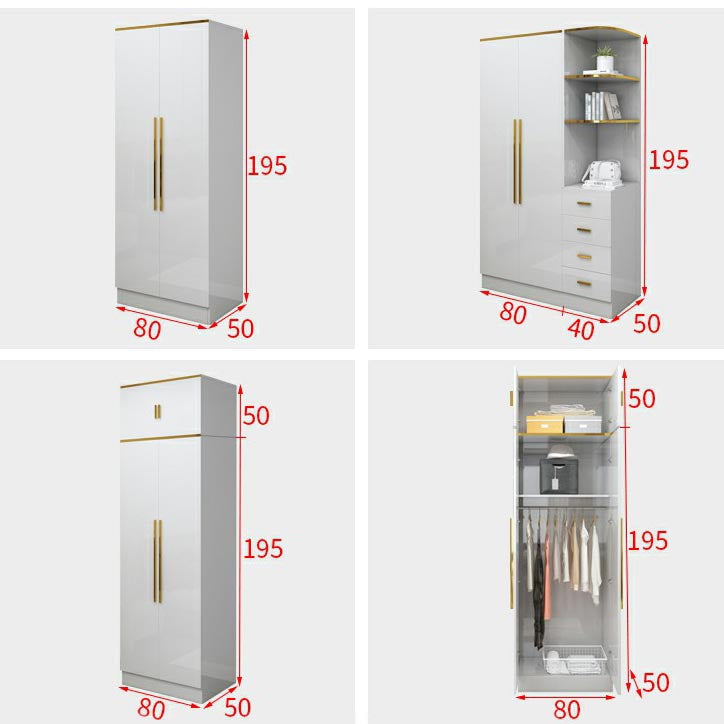 Wardrobe European Modern Simple Net Red Light Luxury Small Family Bedroom