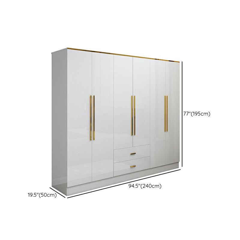 Wardrobe European Modern Simple Net Red Light Luxury Small Family Bedroom