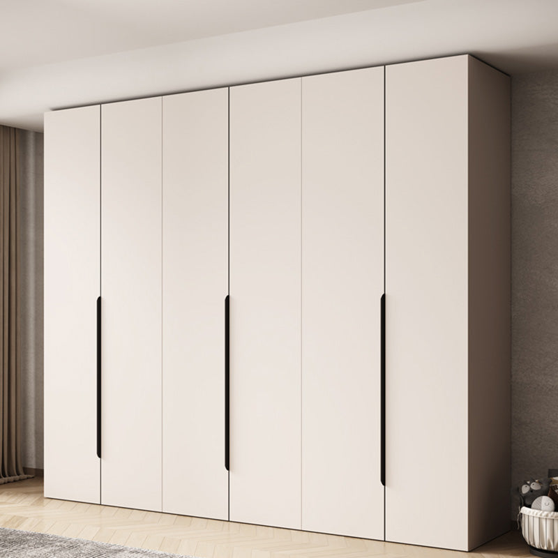 Modern Style Bedroom Wardrobe Cabinet Wooden Storage Cabinet with Garment Rod