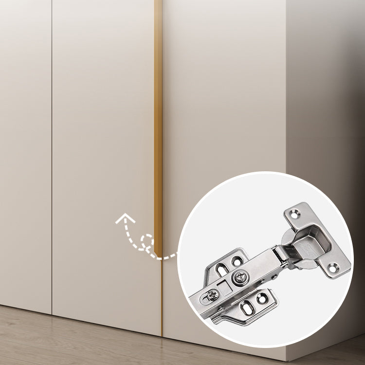 White Colour Wardrobe Contemporary Wooden Wardrobe Closet with Drawer