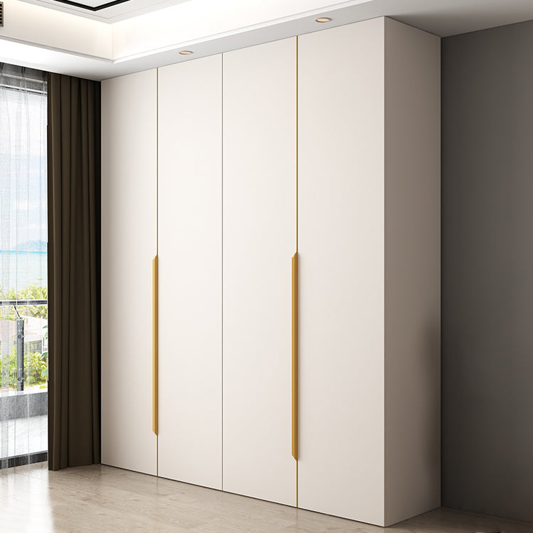 White Colour Wardrobe Contemporary Wooden Wardrobe Closet with Drawer