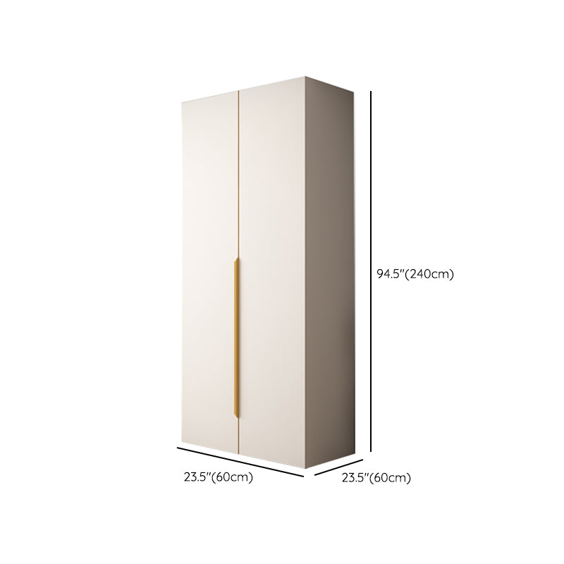 White Colour Wardrobe Contemporary Wooden Wardrobe Closet with Drawer