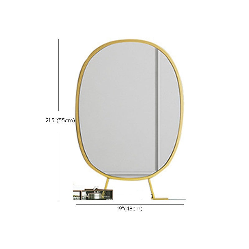 Green Make-up Vanity with 3 Storage Drawers 18.89" Wide Genuine Leather Dresser