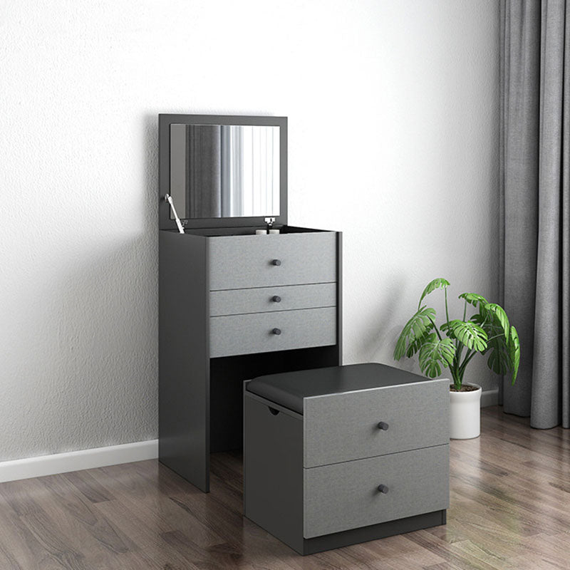 Make-up Vanity with 5 Storage Drawers 15.74" Wide Wooden Dresser