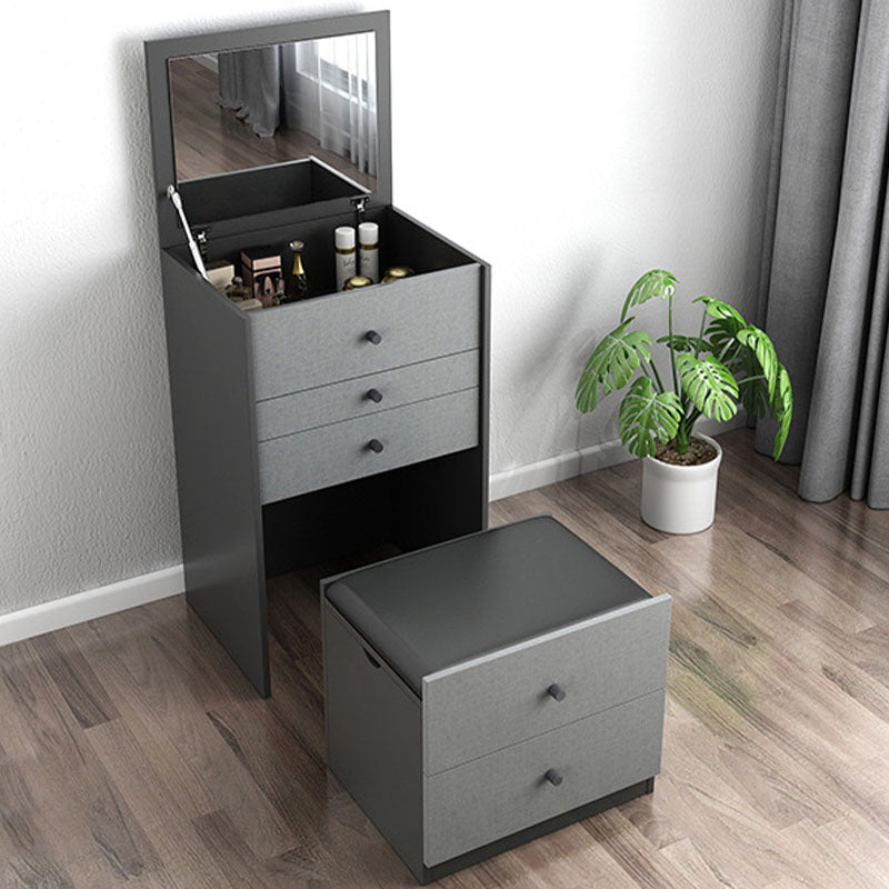 Make-up Vanity with 5 Storage Drawers 15.74" Wide Wooden Dresser