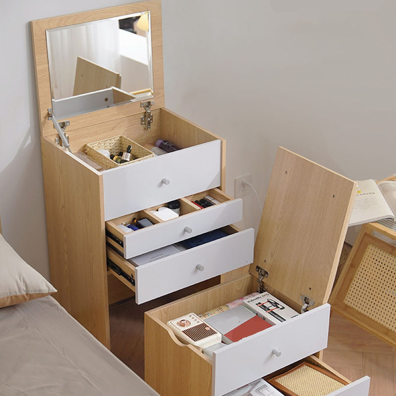 Make-up Vanity with 5 Storage Drawers 15.74" Wide Wooden Dresser