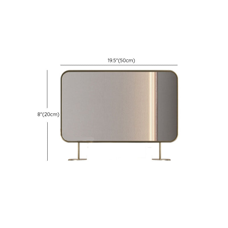 Contemporary Bedroom Double Drawers Metal Standing Make-up Vanity