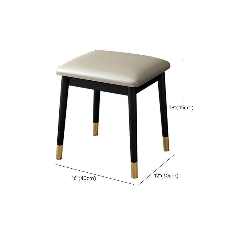 Make-up Vanity With Drawer Wooden with Makeup Table and Stool Glam