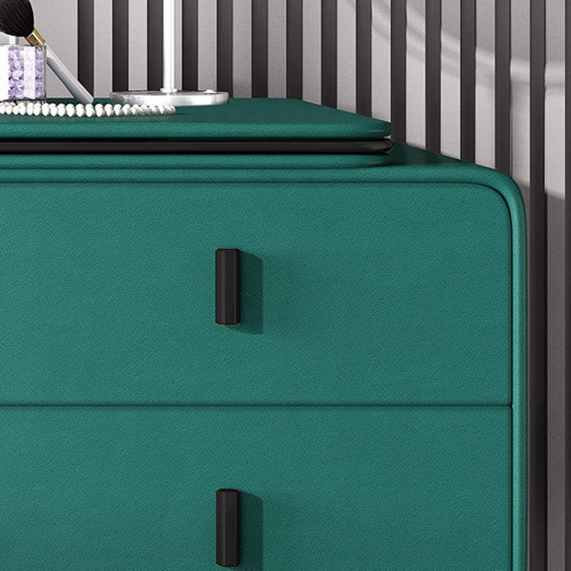 20.47" Wide Make-up Vanity with 2 Storage Drawers Faux Leather Dresser